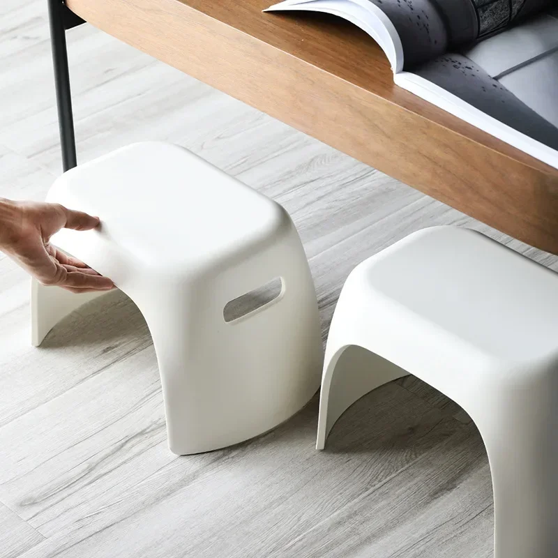 Household Children's Bathroom Non-slip Stool Kindergarten Baby Simple Small Bench Thickened Plastic Shoe Changing Stool