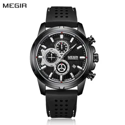 MEGIR Watch Luminous Men's Sport Watches Quartz Chronograph for Man Waterproof Male Clock Calendar Wristwatch reloj hombre 2101