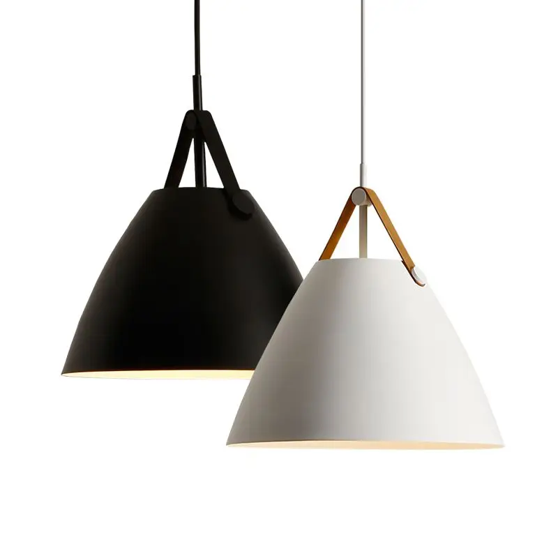 

Personality Belt Pendant Lamp Living Room Decor Lighting Nordic Denmark Macaron Single Head Pendant Lamp Bedside Dining Room