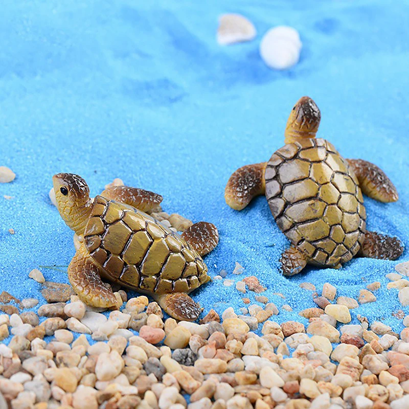 1 Pc Mini Schildpad Model Hars Ornament Aquarium Aquarium Huis Landschap Decoratie Accessoires