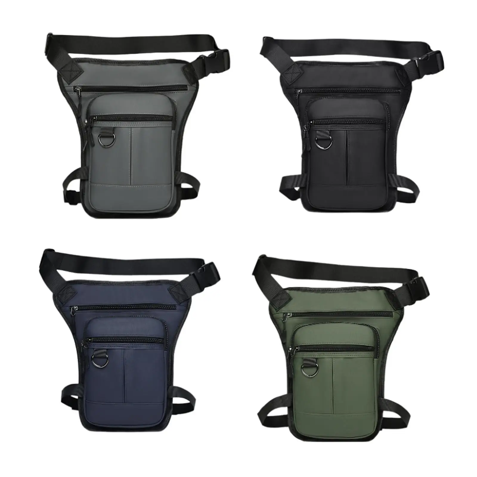 Outdoor Waist Belt Pouch for Men with Adjustable Waist and Leg Strap Multifunctional Hip Bag Waterproof Shoulder Pack for Hiking