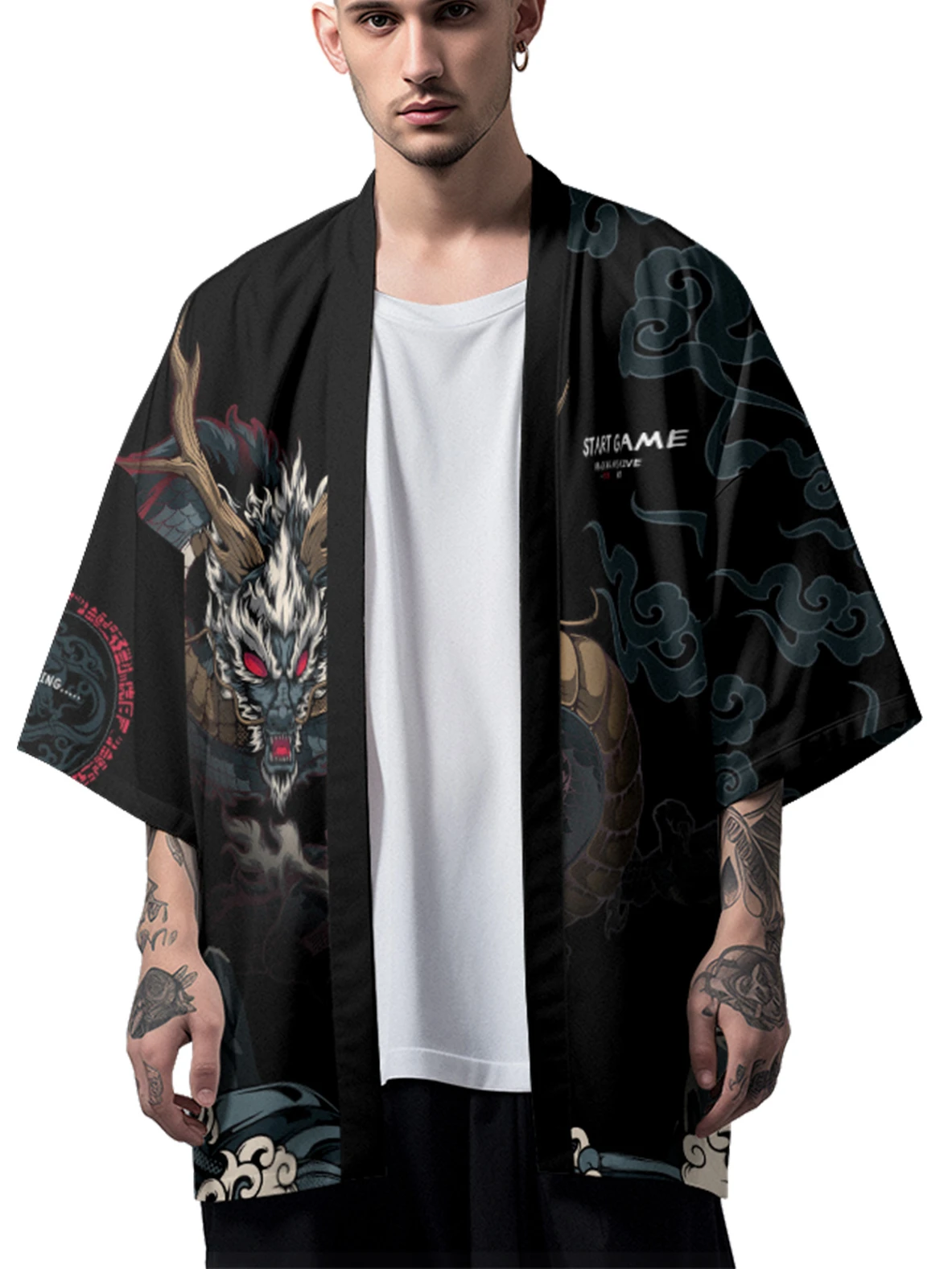 

Summer Robe Samurai Kimono Men Japanese Haori Cardigan Traditional Kimono Cosplay Female Yukata Fashion Hawaiian Shirt Chic