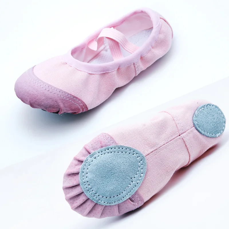 New Four Seasons Children Slip-On Cat Paw Soft Sole Shoes Kids Dance Shoes Girls Ballet Practice Shoes Shaping Shoes for Adults