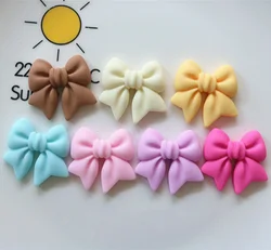 10pcs cute Bowknot Resin Decoration Crafts Flatback Cabochon Scrapbooking Fit Phone Decor Embellishments DIY Accessories