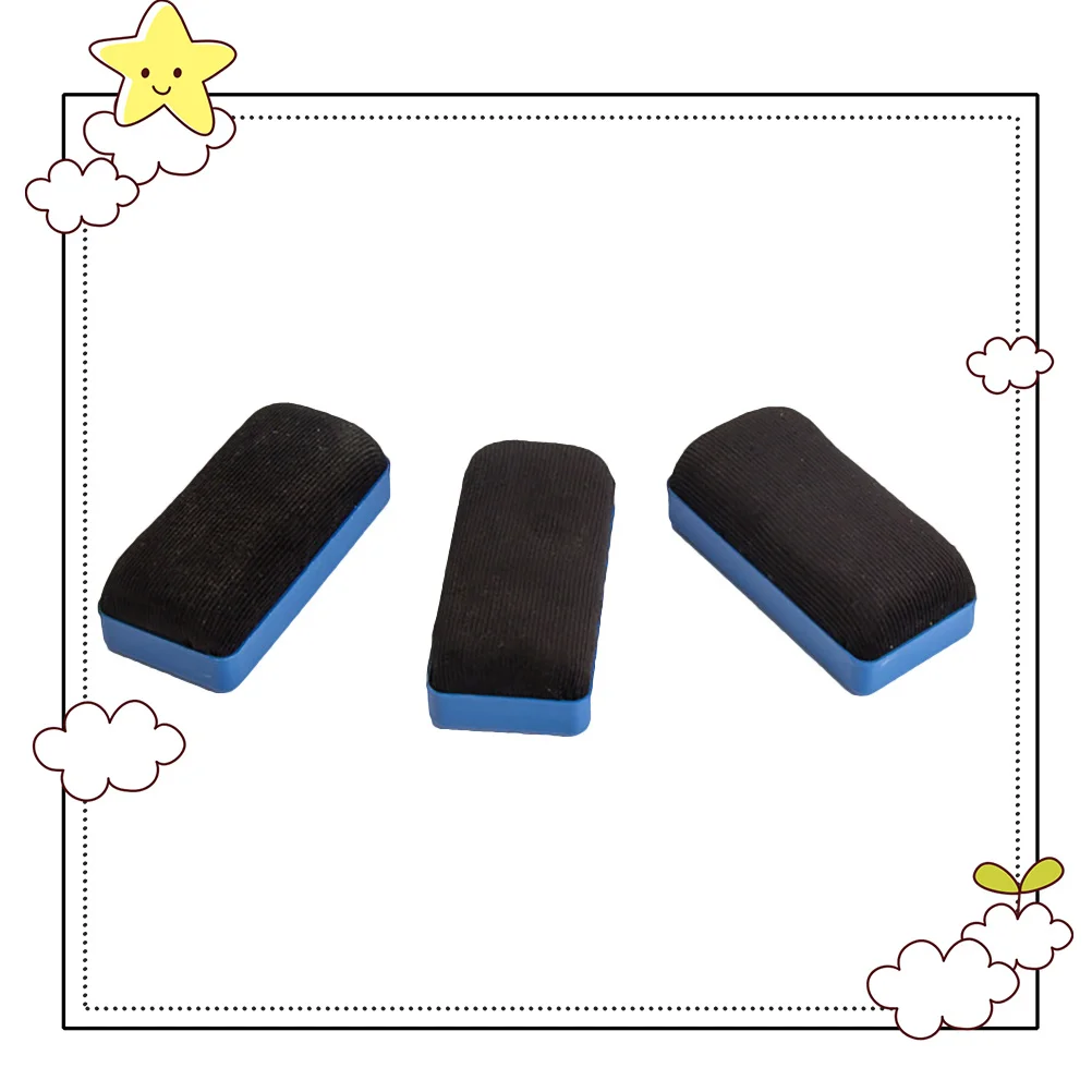 12Pcs Magnetic Whiteboard Eraser Flannel Cleaner Easy Use Quick Wash No Trace Office Supplies Board Brush Whiteboard Eraser