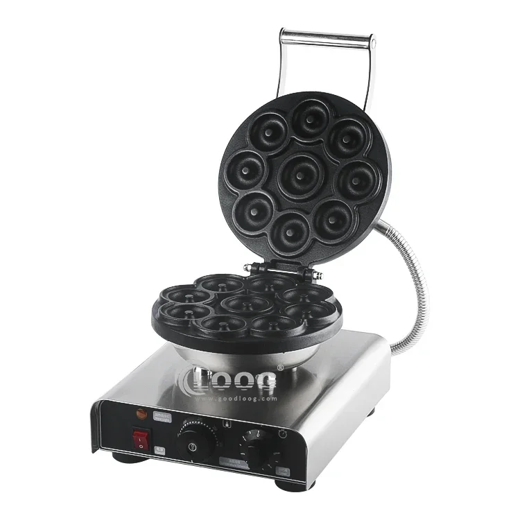 YYHC Factory Supply Easily Operated Kitchen Equipment Electric Tabletop Waffle Donuts Machine Mini Commercial Cheap Donut Maker