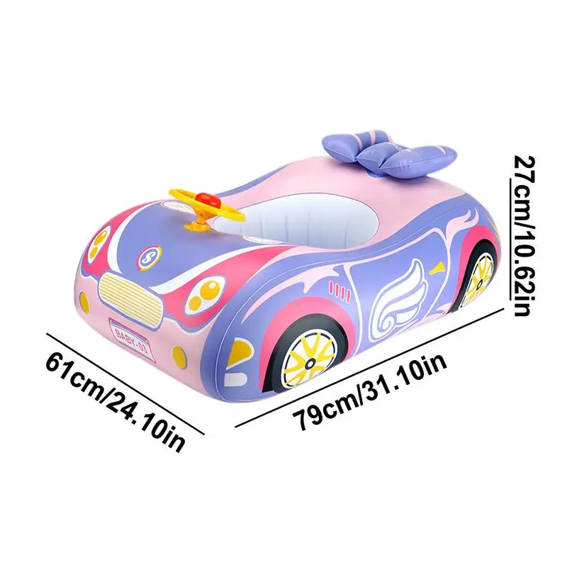 Floats For Kids Car Shape Inflatable Pool Float Inflatable Pool Toy For Kids Ages 3 Lake Beach Party Pool Toys Outdoor Games