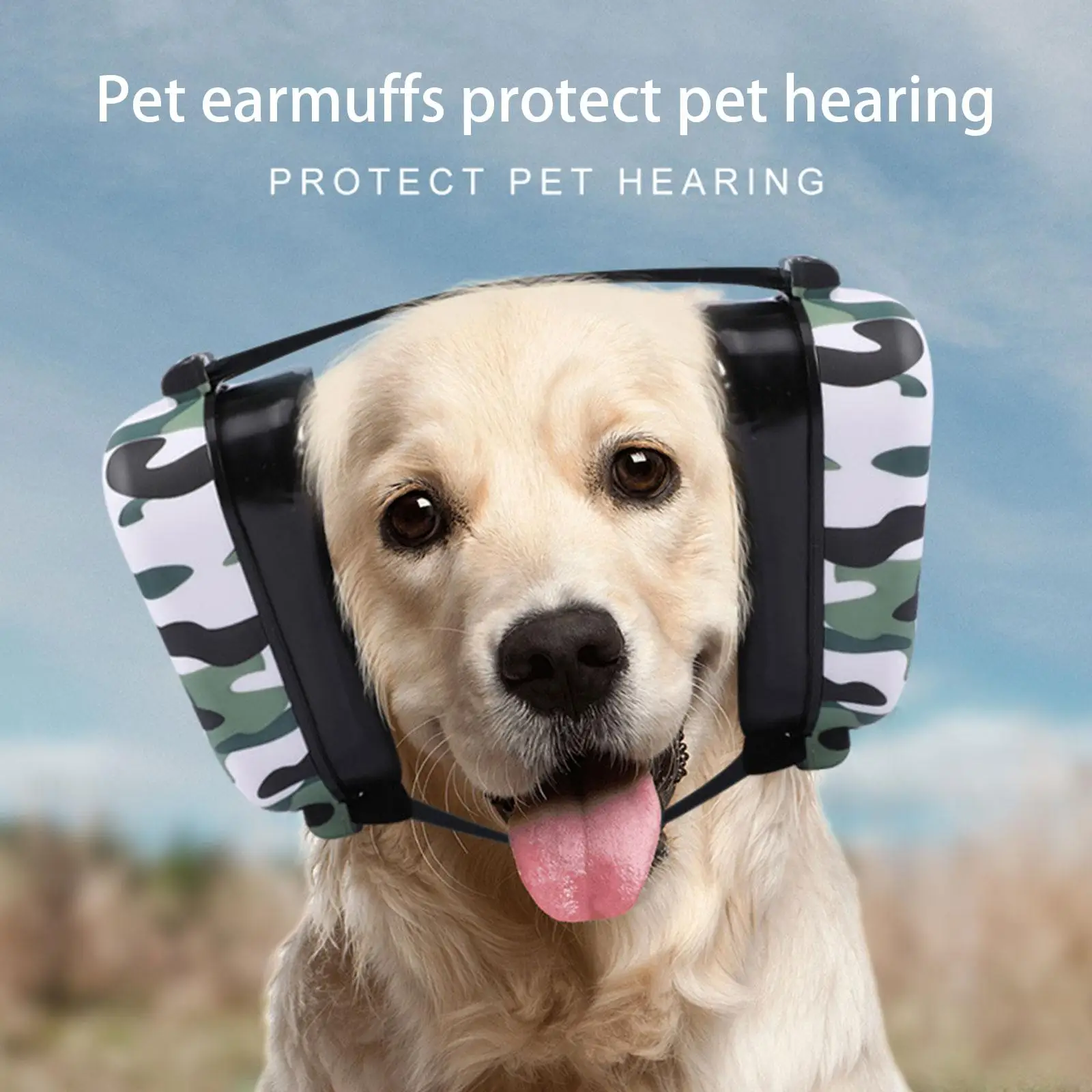 

Pet Earmuffs Head-worn Hearing Protection Anti-noise Dogs Supplies Earmuffs Multifunction Pet Noise Reduction Cover For Fir S4G5