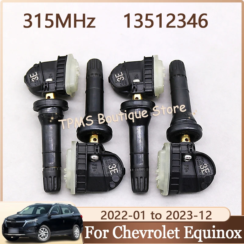 

Tyre Pressure Monitoring System TPMS Sensor 4pcs 315MHz 13512346 For Chevrolet Equinox EV