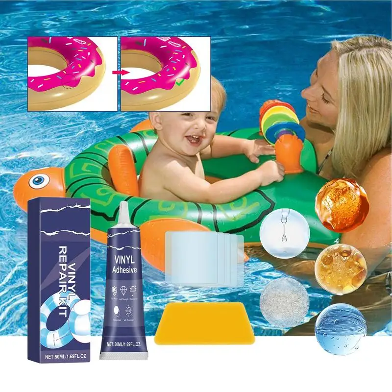 Inflatable Patch Repair Kit Inflatable Repair Patches With Scraper Air Bed Repair Patches Pool Liner Patch Repair Inflatable