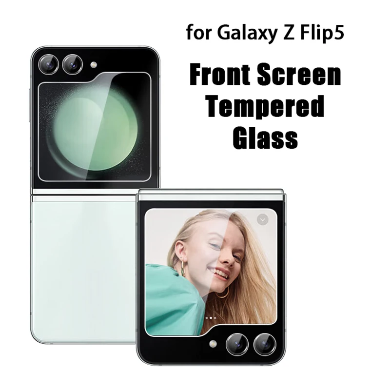3Pcs Tempered Glass for Samsung Galaxy Z Flip 7 Flip7 FE 6 5 Phone Screen Protector Front Glass Shield Toughended Film 10H Clear