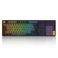 Akko 5108B Plus Mechanical Gaming Keyboard Black & Gold ISO-UK/DE/Nordic Hot Swap RGB USB Type-C/2.4GHz/Bluetooth 5.0 Wireless