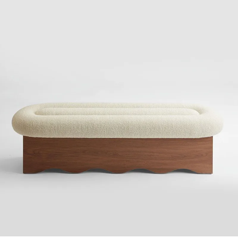 Medieval style design, Italian light luxury long pedal bedside stool