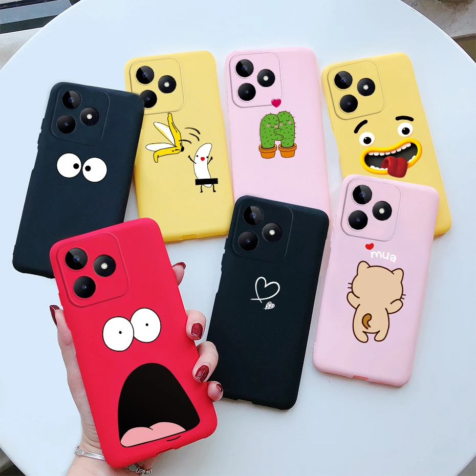 For Realme Note 50 Case Cute Cat Cartoon Protective Soft Silicone TPU Bumper Cover For Realme Note 50 6.74