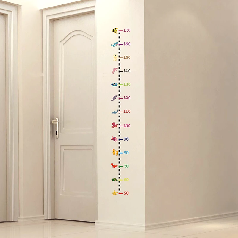 Scale Wall Sticker Supply Baby Vinyl Chart DIY Decals Decorations Hanging Height Home Measure PVC Room Art Growth