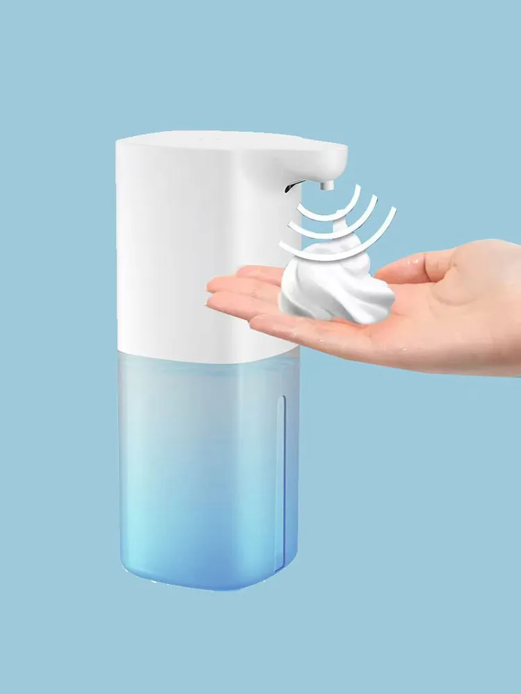 Automatyczny dozownik do mydła w płynie z czujnikiem podczerwieni, bezdotykowy dozownik doznań dezynfekcyjnych, ładowany przez USB. (White 350ML) — Zdjęcie 2 z 2