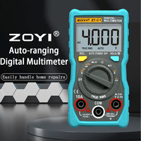 ZOYI C1 Digital Mini Multimeter Tester with NCV Data Hold Function, 4000 Counts, Automatic Multimeter True RMS Transistor Meter