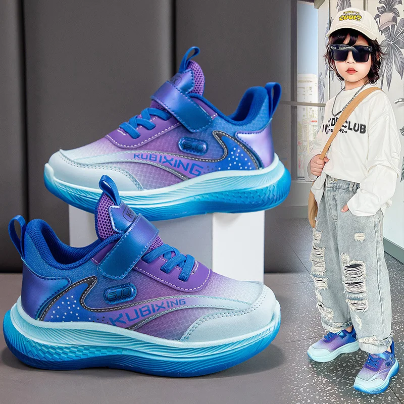 

Simple Children's Mesh Breathable Running Shoes Boys Girls Sports Shoes Student Outdoor Sports Shoes Kids Non-slip Casual Style.