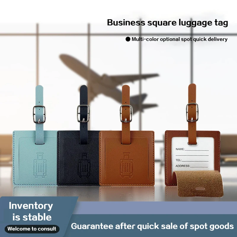 

Бизнес — стильная квадратная багажная бирка для воздушных путешествий — простая идентификация и несколько цветов