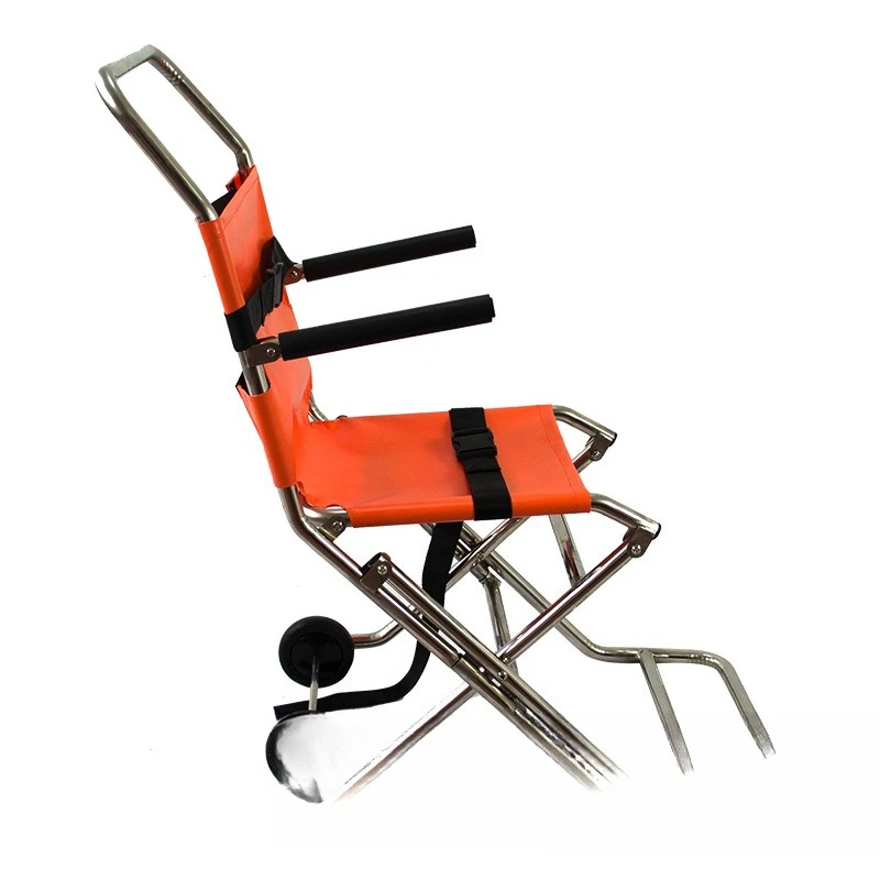 

Stainless steel folding stair stretcher, corridor rescue chair cart steps to transfer emergency rescue supplies