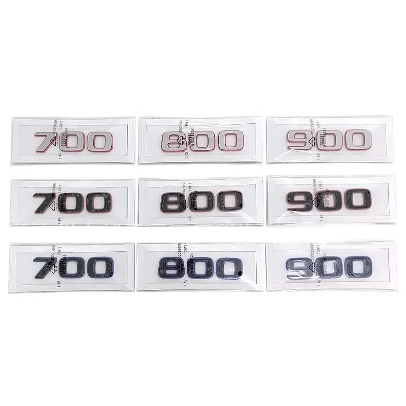 3D ABS Kleurblok 700 800 900 Naambord Badge Emblem Kofferbak Sticker Voor Mercedes Benz Brabus AMG W463 W464 G500 G63