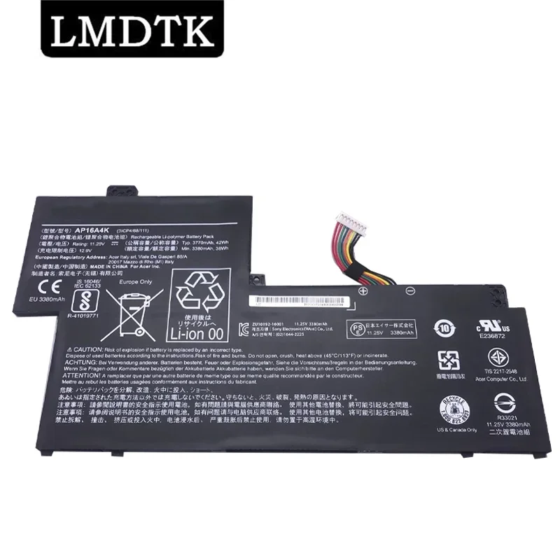 

LMDTK New AP16A4K Laptop Battery For Acer Swift SF113-31-P865 SF11 ASPIRE 11 AO1-132 NE132 N16Q9