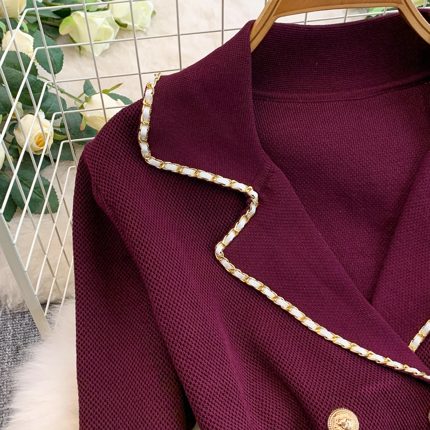 Chique vintage gekerfde jurk met lange mouwen Elegante Fee Koreaanse mode zonnejurk herfst dameskleding