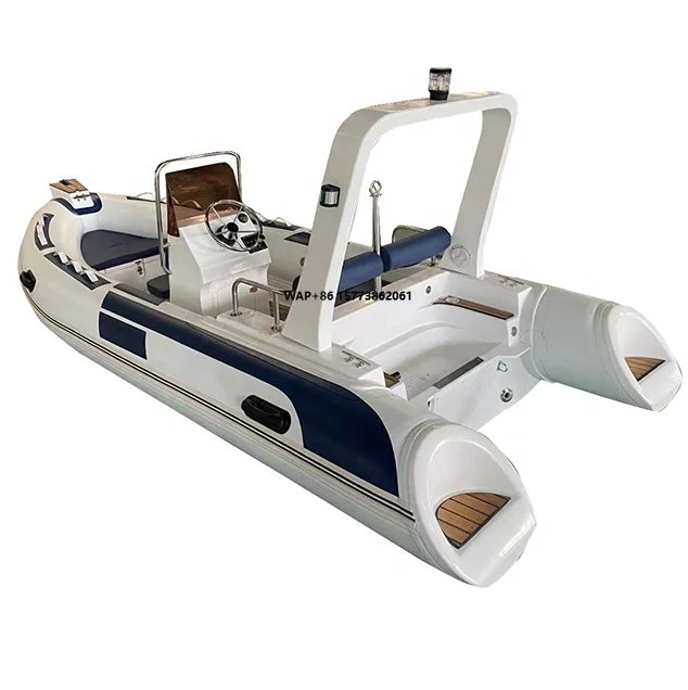 16ft RIB 480 Semi-Rigid Fiberglass Hull PVC/Hypalon Inflatable Boats for Sale