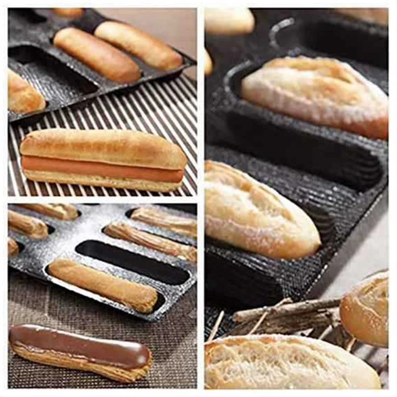 ABRW-Hot Dog круглая силиконовая форма для хлеба, набор инструментов для гамбургеров и выпечки, перфорированные формы для выпечки, антипригарная форма из стекловолокна