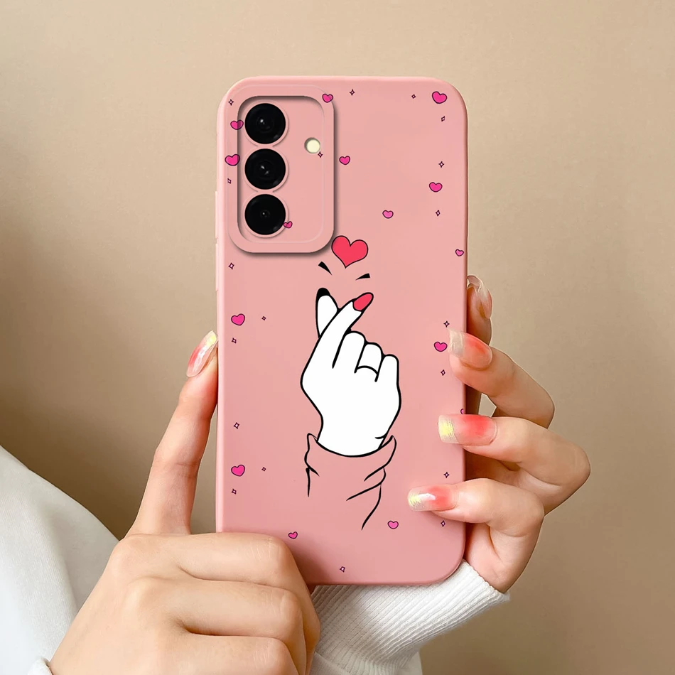 For Samsung Galaxy A36 A56 A26 Case Love Heart Soft Liquid Silicone Back Covers For Samsung A 56 Camera Protection Phone Shell - náhled 5