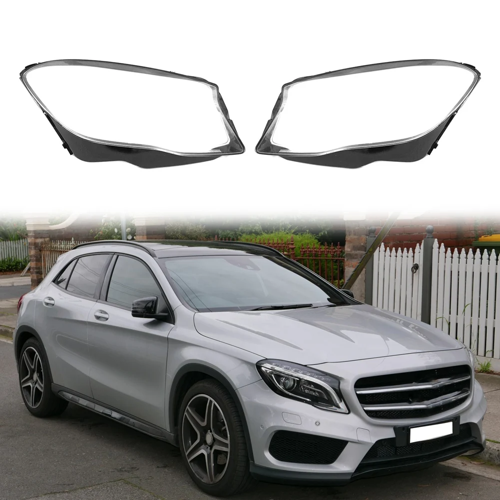 Car Left Headlight Shell Lamp Shade Transparent Lens Cover Headlight Cover for Benz W156 GLA200 GLA220 GLA260