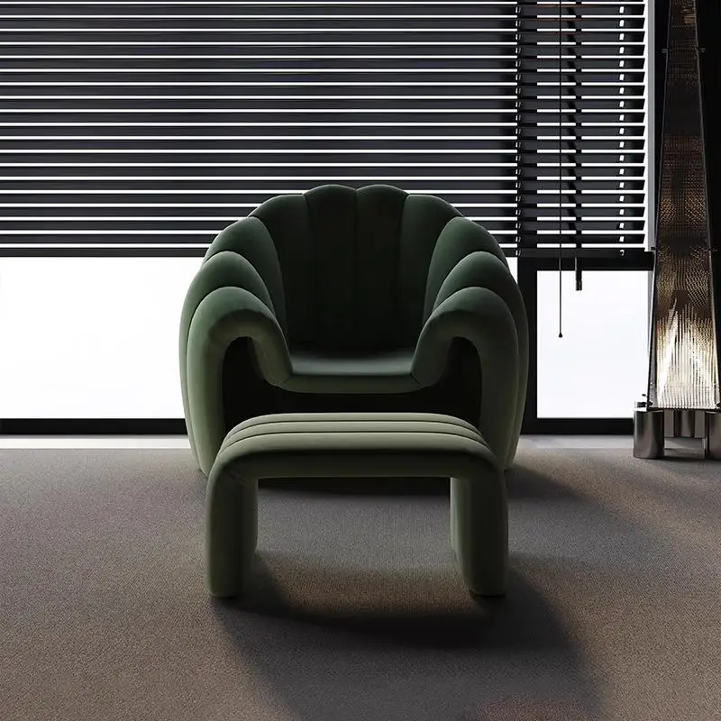 

Modern Single Sofa Chair Set for Small Apartment Beauty Salon Homestay Living Room Balcony Leisure Meetings-Creative Concept