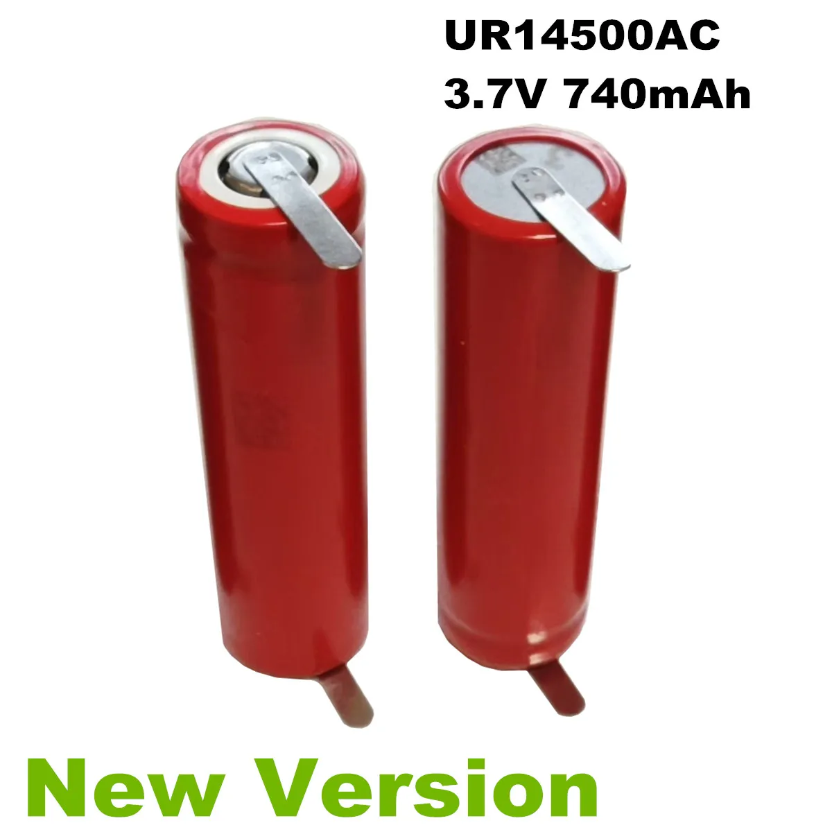 2PCS/Lot Sanyo UR14500AC Battery 3.7V 740mAh With Nickel Plate for Braun Oral B Pro 2 3766 IO7 IO8 IO9 IO10 Toothbrush Shavers