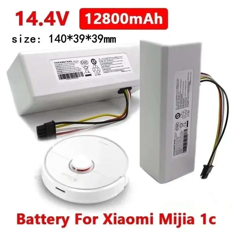 14.4V 12800mAh P1904-4S1P-MM Battery For Xiaomi Mijia 1C STYTJ01ZHM Robot Vacuum Mop Cleaner Accessories Parts original