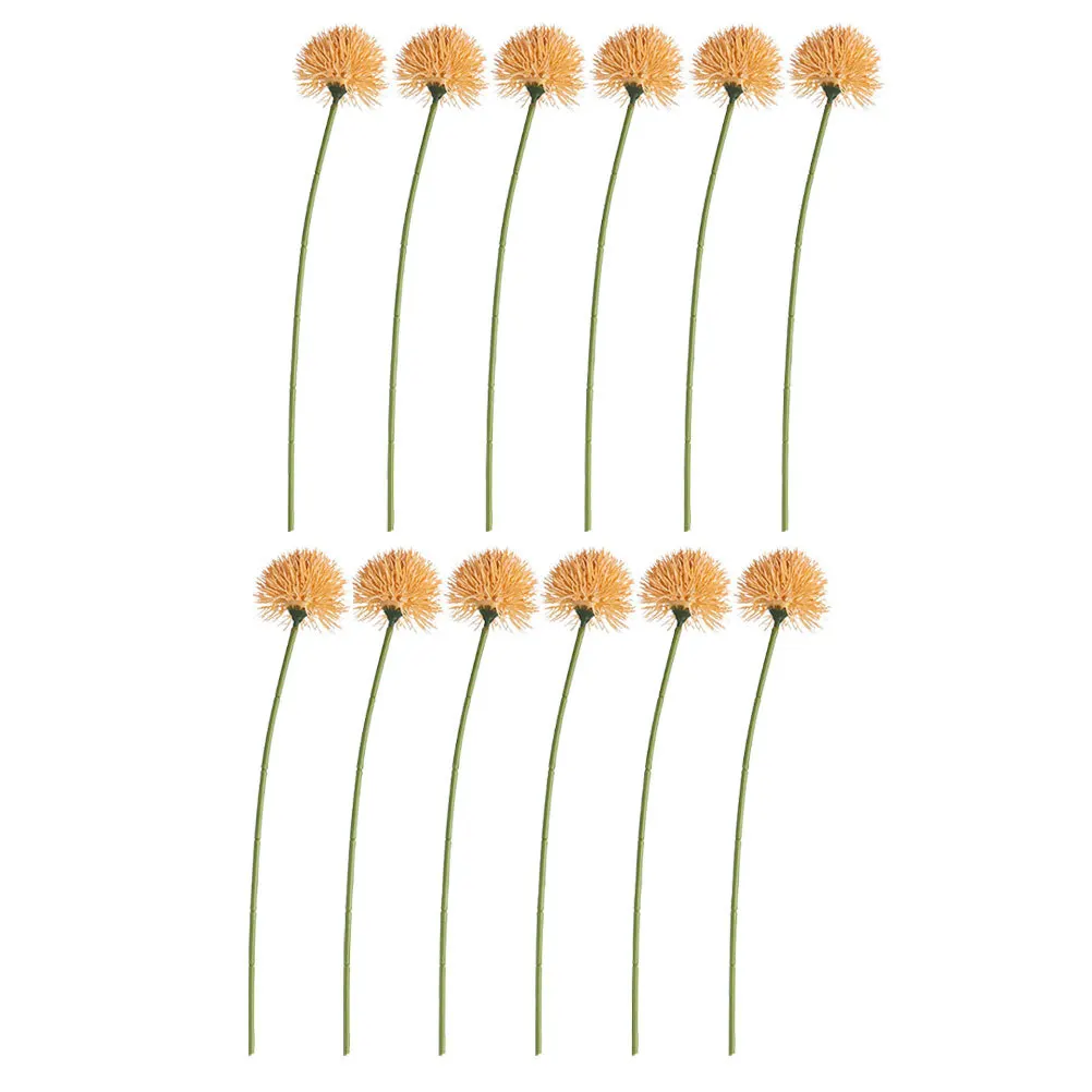 

12Pcs Simulation Dandelions Realistic Fake Flowers Home Wedding Party Decor Ornaments Fake Dandelions Faux Flower