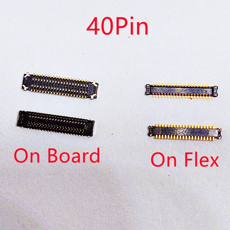 10pcs 40Pin LCD Display Screen Flex FPC Connector On Board For Motorola Moto G8Plus XT2019 G8 Play G9 Plus XT2087 XT2015