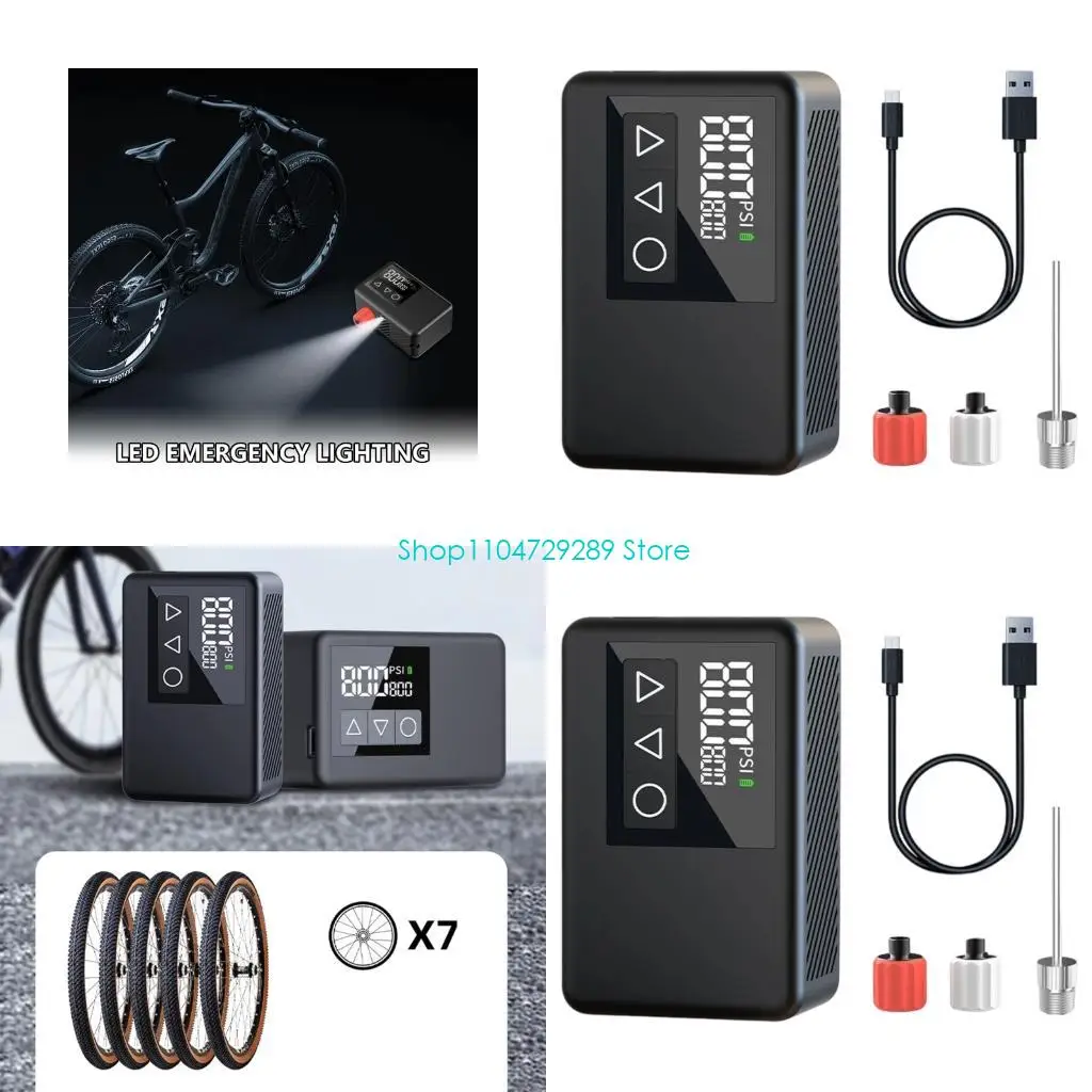 

D8KE Portable ABS Metal Tire Pullator для приключений для велосипедов Mountain Road