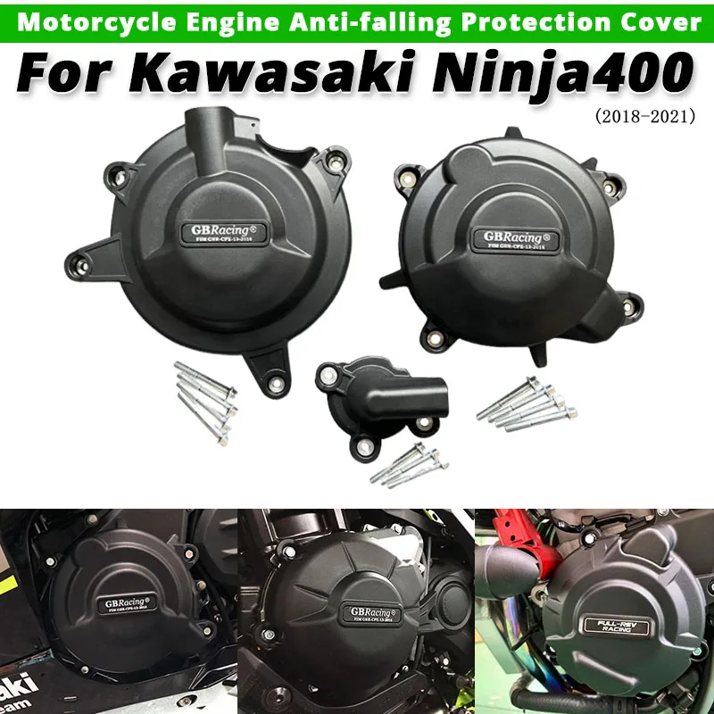 

For Kawasaki NINJA400 2018-2021 2018 2019 2020 2021 Motorcycle Engine Anti-falling Protection Cover slip on Kawasaki NINJA-400