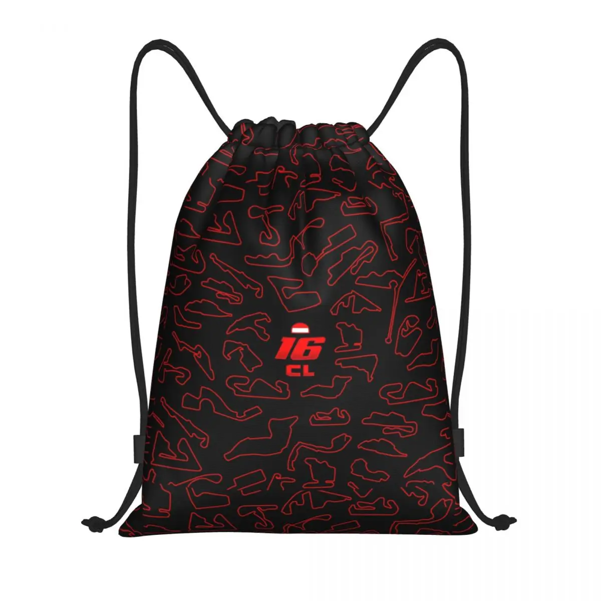 

Custom Charles Leclerc Circuits Sport Car Drawstring Backpack Bags Women Men Lightweight Gym Sports Sackpack Sacks for Traveling