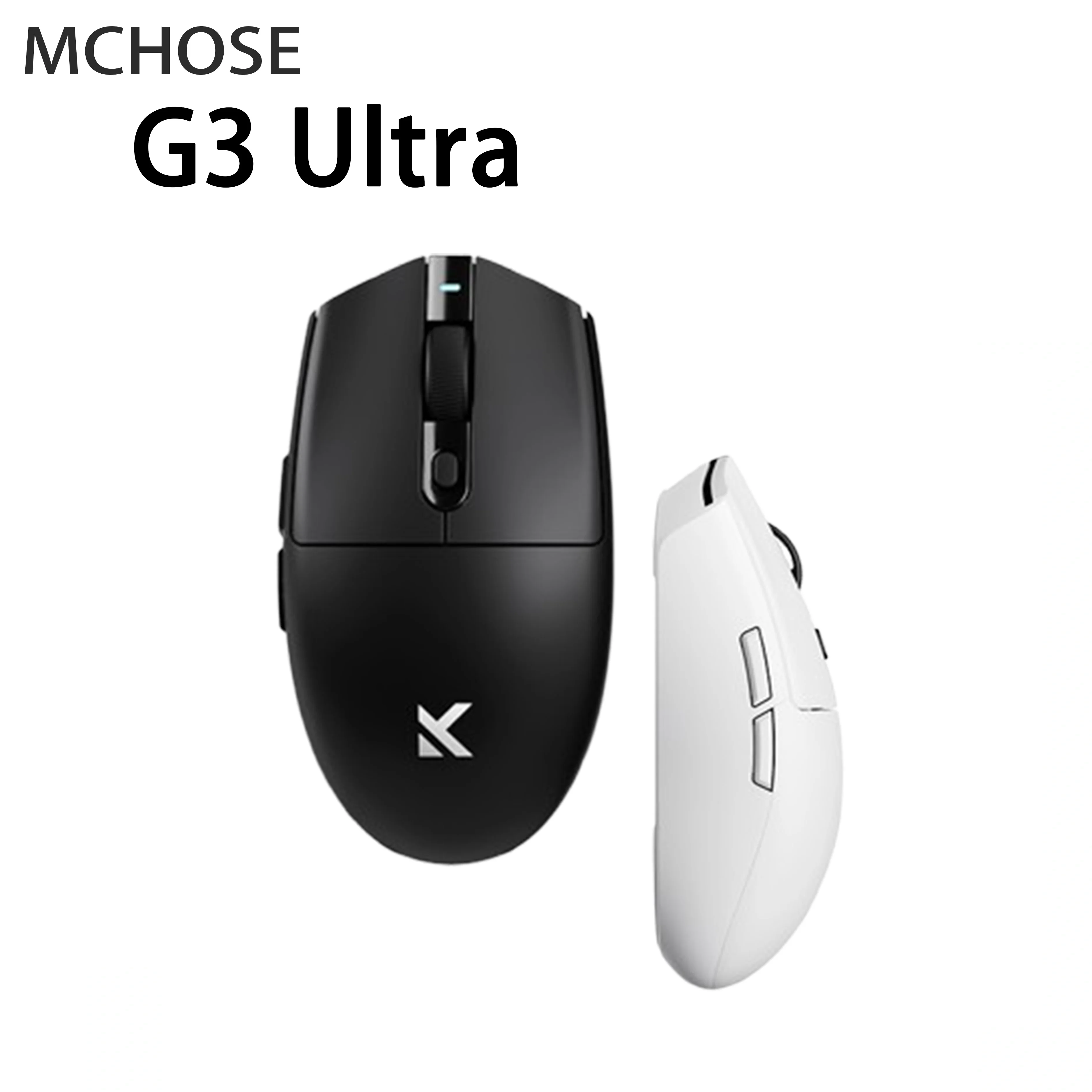 

MCHOSE G3 Ultra Беспроводная игровая мышь 8K Скорость опрокидывания PAW 3395 Оптический датчик 26 кВ дюйм 64 г Сверхлегкое трехрежимное соединение