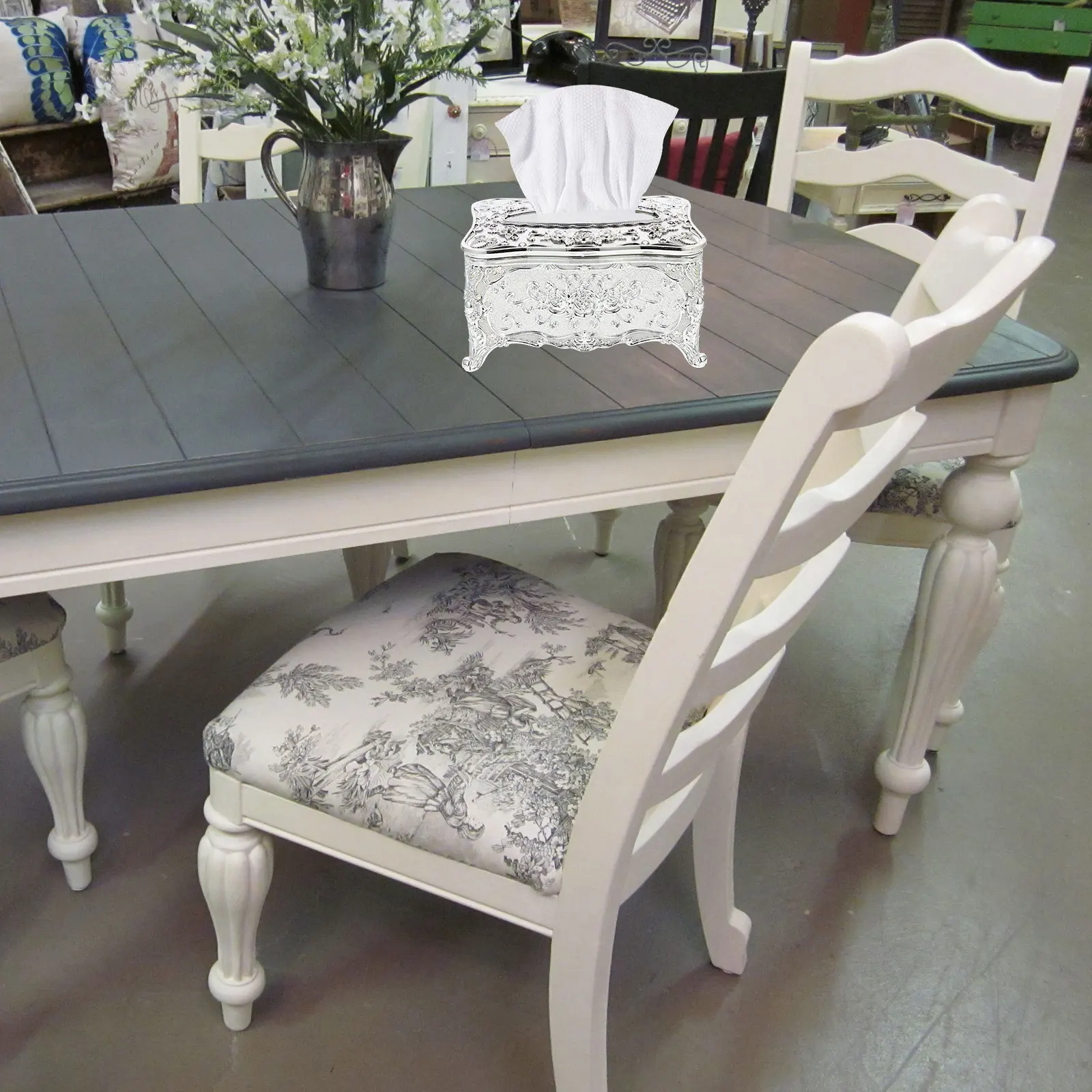 

Retro Gold-Plated Tissue Box Decorative European Style Compact Colorful Unique Holder Container Dispenser For Home