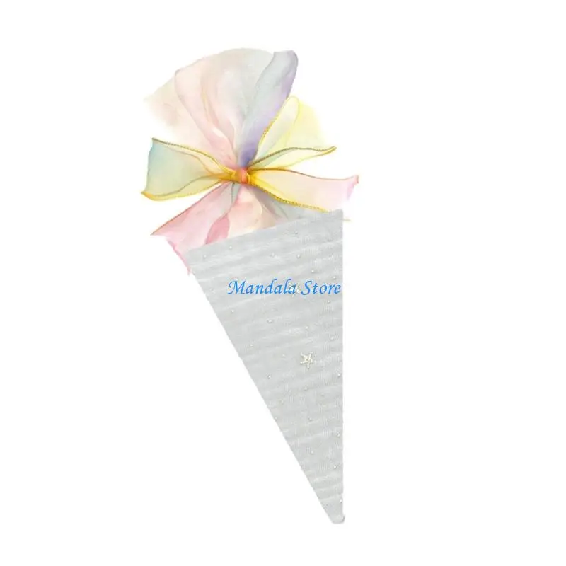 Bolsa envasado regalo decorativo cono helado U2JC para estudiantes