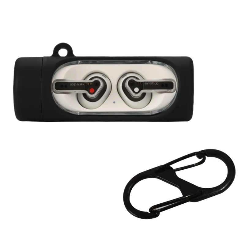 Voor Niets Oor Stok Case Bluetooth-Compatibel Headset Beschermhoes Zachte Siliconen Oordopjes Cover Anti-stof Met Haak