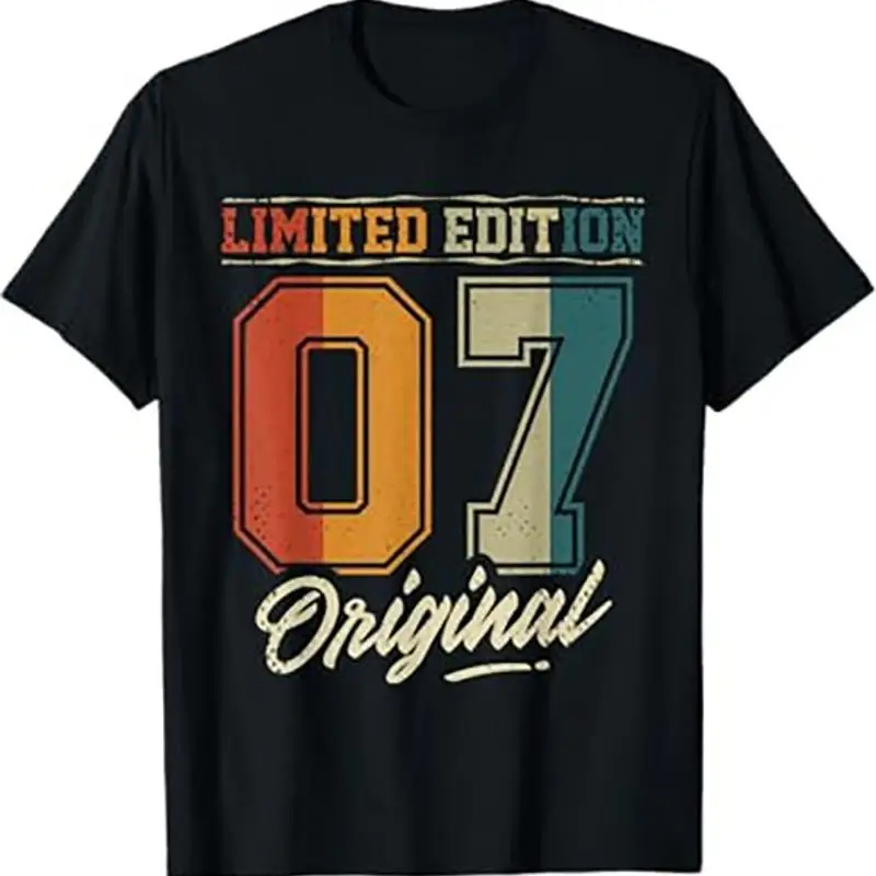 

18th Birthday Boy Girl 18 Years 2007 Funny Gift T Shirt Black