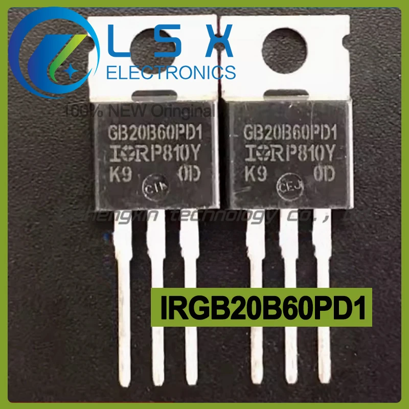 10pcs IRGB20B60PD1 GB20B60PD1 TO-220 600V 20A New and Original