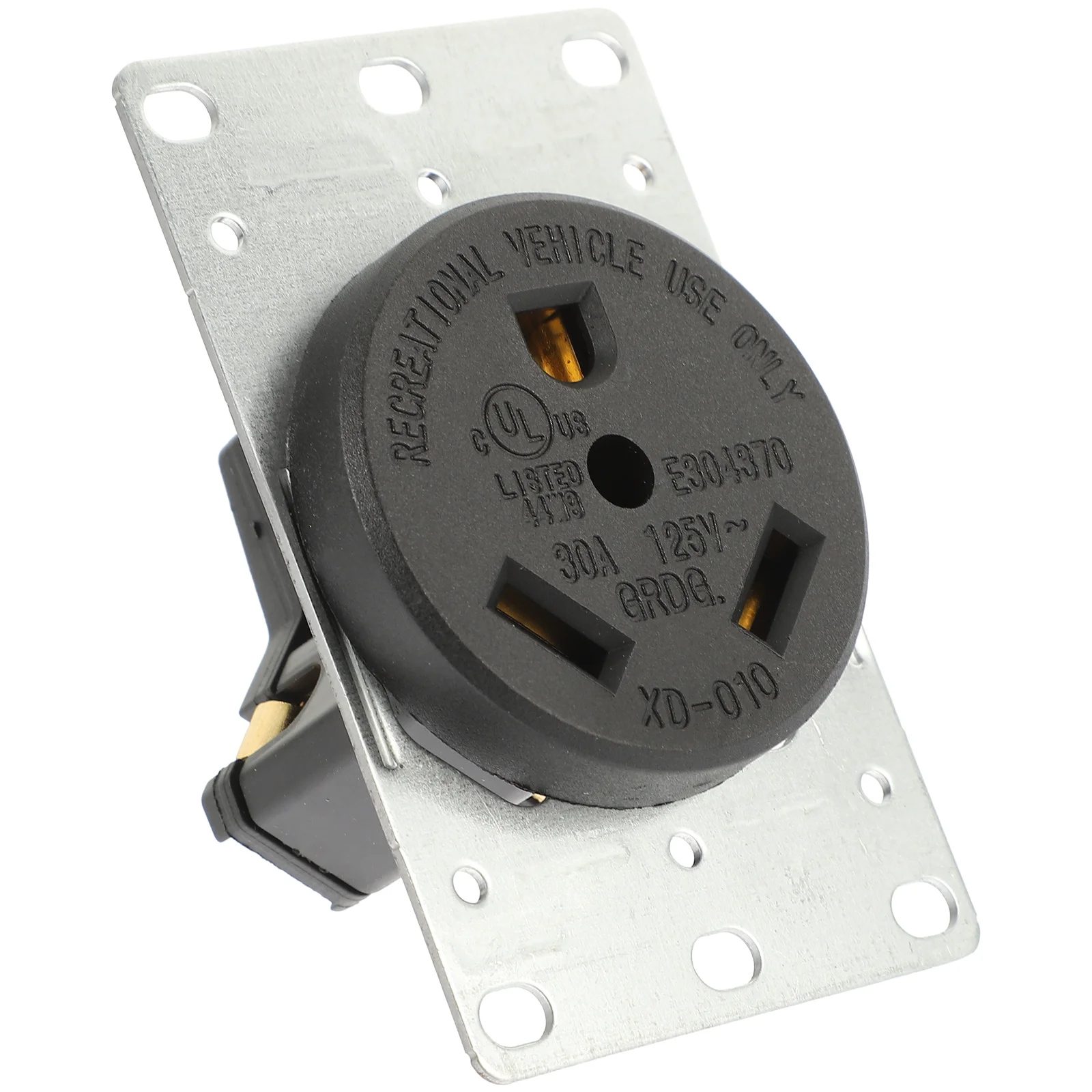 Replacement Rv Outlet Straight Blade Receptacle Plug Breaker Flush Mounting Travel