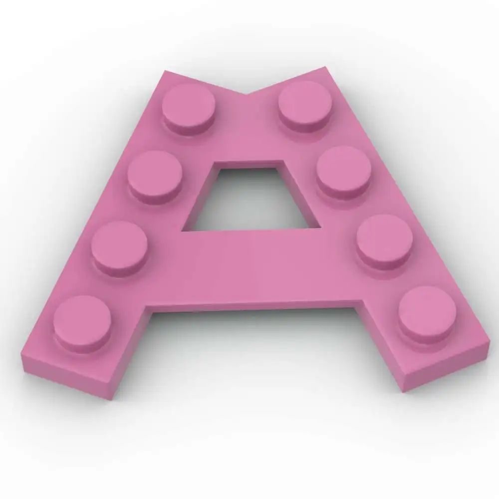 MOC 10PCS Part Bricks 15706 A-Shape With 2 Rows Wedge Building Blocks Set 4 Studs Plate House Particle Educational Toy Kid Gifts