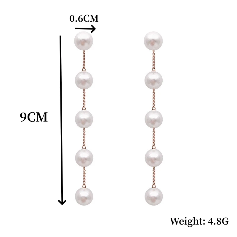 New Elegant Simple Metal Chain Temperament Earings Fashion Jewelry Super Long Tassel Earrings For Women Birthday Gift Pendientes