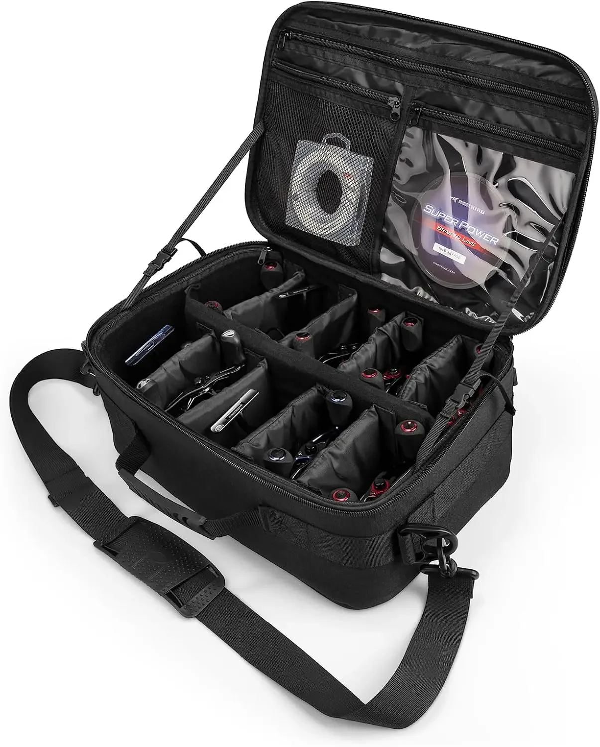 

Fishing Reel Case Medium & Large, Shockproof Storage with Custom Divider, Water-Resistant, Rigid Protection, Two Sizes