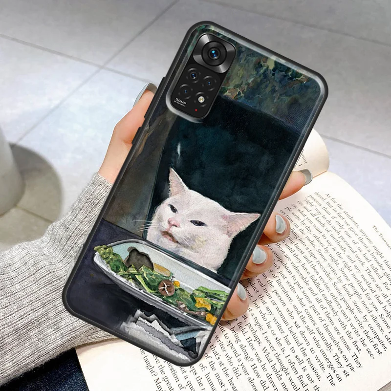 Crying Cat Memes Case For Redmi 10 9T 9A 9C 9 Back Cover For Redmi Note 11 10 9 Pro Note10A 10C 10S 8T 9S Coque